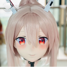 (AL191)Customize Character! Female/Girl Resin Full/Half Head With Lock Anime Cosplay Japanese Animego Kigurumi Mask