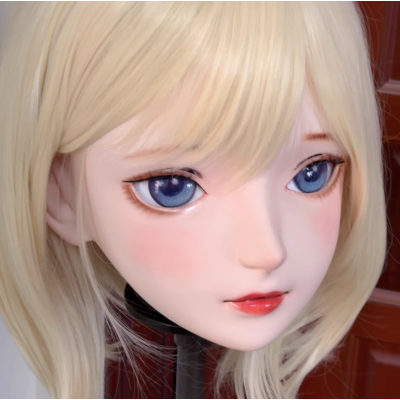 (AL193)Customize Character! Female/Girl Resin Full/Half Head With Lock Anime Cosplay Japanese Animego Kigurumi Mask