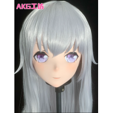 (AL194)Customize Character! Female/Girl Resin Full/Half Head With Lock Anime Cosplay Japanese Animego Kigurumi Mask