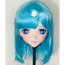(AL199)Customize Character! Female/Girl Resin Full/Half Head With Lock Anime Cosplay Japanese Animego Kigurumi Mask