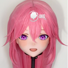 (AL201)Customize Character! Female/Girl Resin Full/Half Head With Lock Anime Cosplay Japanese Animego Kigurumi Mask