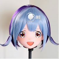 (AL202)Customize Character! Female/Girl Resin Full/Half Head With Lock Anime Cosplay Japanese Animego Kigurumi Mask