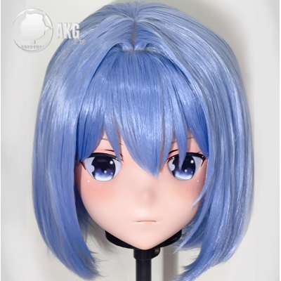(AL203)Customize Character! Female/Girl Resin Full/Half Head With Lock Anime Cosplay Japanese Animego Kigurumi Mask