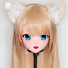 (AL204)Customize Character! Female/Girl Resin Full/Half Head With Lock Anime Cosplay Japanese Animego Kigurumi Mask