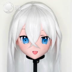 (AL206)Customize Character! Female/Girl Resin Full/Half Head With Lock Anime Cosplay Japanese Animego Kigurumi Mask