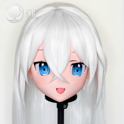 (AL206)Customize Character! Female/Girl Resin Full/Half Head With Lock Anime Cosplay Japanese Animego Kigurumi Mask
