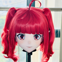 (AL207)Customize Character! Female/Girl Resin Full/Half Head With Lock Anime Cosplay Japanese Animego Kigurumi Mask
