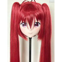 (AL209)Customize Character! Female/Girl Resin Full/Half Head With Lock Anime Cosplay Japanese Animego Kigurumi Mask