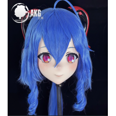 (AL64)Customize Character! Female/Girl Resin Full/Half Head With Lock Anime Cosplay Japanese Animego Kigurumi Mask