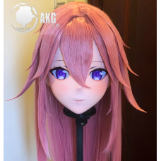 (AL66)Customize Character! Female/Girl Resin Full/Half Head With Lock Anime Cosplay Japanese Animego Kigurumi Mask