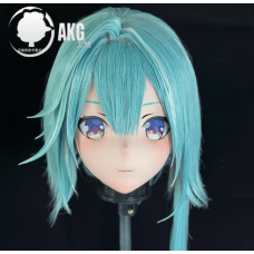 (AL67)Customize Character! Female/Girl Resin Full/Half Head With Lock Anime Cosplay Japanese Animego Kigurumi Mask