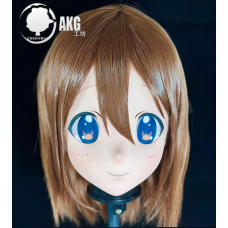 (AL72)Customize Character! Female/Girl Resin Full/Half Head With Lock Anime Cosplay Japanese Animego Kigurumi Mask