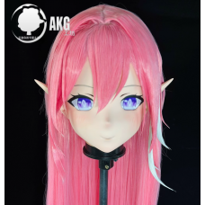 (AL73)Customize Character! Female/Girl Resin Full/Half Head With Lock Anime Cosplay Japanese Animego Kigurumi Mask