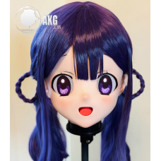 (AL77)Customize Character! Female/Girl Resin Full/Half Head With Lock Anime Cosplay Japanese Animego Kigurumi Mask