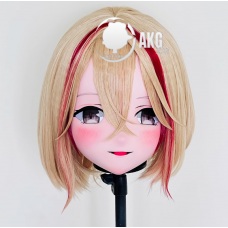 (AL78)Customize Character! Female/Girl Resin Full/Half Head With Lock Anime Cosplay Japanese Animego Kigurumi Mask