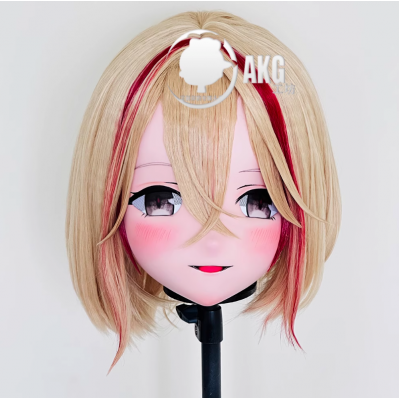 (AL78)Customize Character! Female/Girl Resin Full/Half Head With Lock Anime Cosplay Japanese Animego Kigurumi Mask