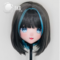 (AL80)Customize Character! Female/Girl Resin Full/Half Head With Lock Anime Cosplay Japanese Animego Kigurumi Mask
