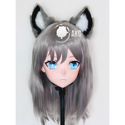 (AL81)Customize Character! Female/Girl Resin Full/Half Head With Lock Anime Cosplay Japanese Animego Kigurumi Mask