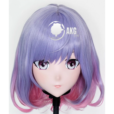 (AL85)Customize Character! Female/Girl Resin Full/Half Head With Lock Anime Cosplay Japanese Animego Kigurumi Mask