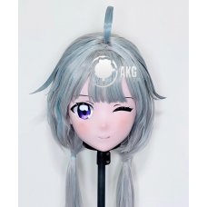 (AL86)Customize Character! Female/Girl Resin Full/Half Head With Lock Anime Cosplay Japanese Animego Kigurumi Mask