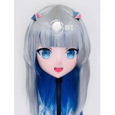 (AL87)Customize Character! Female/Girl Resin Full/Half Head With Lock Anime Cosplay Japanese Animego Kigurumi Mask