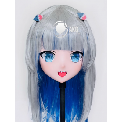 (AL87)Customize Character! Female/Girl Resin Full/Half Head With Lock Anime Cosplay Japanese Animego Kigurumi Mask