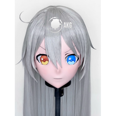 (AL88)Customize Character! Female/Girl Resin Full/Half Head With Lock Anime Cosplay Japanese Animego Kigurumi Mask
