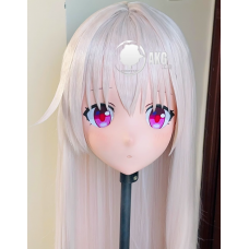 (AL91)Customize Character! Female/Girl Resin Full/Half Head With Lock Anime Cosplay Japanese Animego Kigurumi Mask