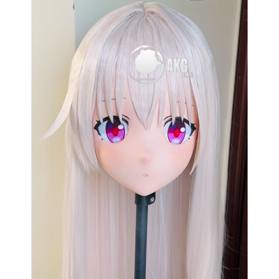 (AL91)Customize Character! Female/Girl Resin Full/Half Head With Lock Anime Cosplay Japanese Animego Kigurumi Mask