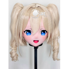 (AL93)Customize Character! Female/Girl Resin Full/Half Head With Lock Anime Cosplay Japanese Animego Kigurumi Mask