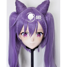 (AL94)Customize Character! Female/Girl Resin Full/Half Head With Lock Anime Cosplay Japanese Animego Kigurumi Mask