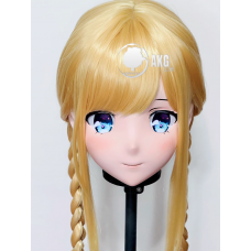 (AL96)Customize Character! Female/Girl Resin Full/Half Head With Lock Anime Cosplay Japanese Animego Kigurumi Mask