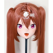 (AL97)Customize Character! Female/Girl Resin Full/Half Head With Lock Anime Cosplay Japanese Animego Kigurumi Mask