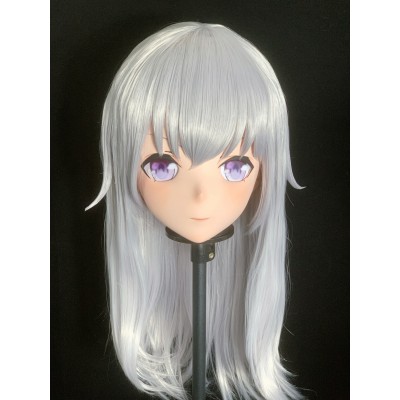 (AL31)Customize Character! Female/Girl Resin Full/Half Head With Lock Anime Cosplay Japanese Animego Kigurumi Mask