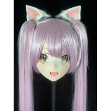 (AL36)Customize Character! Female/Girl Resin Full/Half Head With Lock Anime Cosplay Japanese Animego Kigurumi Mask