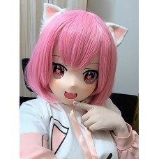 (AL37)Customize Character! Female/Girl Resin Full/Half Head With Lock Anime Cosplay Japanese Animego Kigurumi Mask