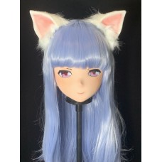 (AL24)Customize Character! Female/Girl Resin Full/Half Head With Lock Anime Cosplay Japanese Animego Kigurumi Mask