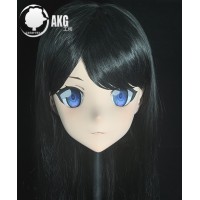 (AL60)Customize Character! Female/Girl Resin Full/Half Head With Lock Anime Cosplay Japanese Animego Kigurumi Mask