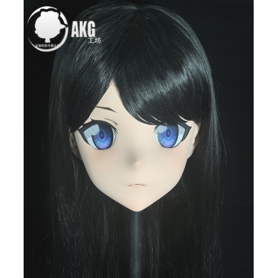(AL60)Customize Character! Female/Girl Resin Full/Half Head With Lock Anime Cosplay Japanese Animego Kigurumi Mask