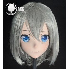 (AL38)Customize Character! Female/Girl Resin Full/Half Head With Lock Anime Cosplay Japanese Animego Kigurumi Mask