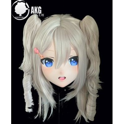 (AL40)Customize Character! Female/Girl Resin Full/Half Head With Lock Anime Cosplay Japanese Animego Kigurumi Mask