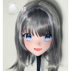 (AL42)Customize Character! Female/Girl Resin Full/Half Head With Lock Anime Cosplay Japanese Animego Kigurumi Mask