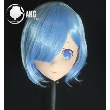 (AL46)Customize Character! Female/Girl Resin Full/Half Head With Lock Anime Cosplay Japanese Animego Kigurumi Mask