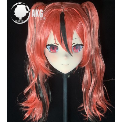 (AL47)Customize Character! Female/Girl Resin Full/Half Head With Lock Anime Cosplay Japanese Animego Kigurumi Mask