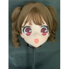 (AL023) Customize Character Female/Girl Resin Half/ Full Head With Lock Cosplay Japanese Anime Game Role Kigurumi Mask