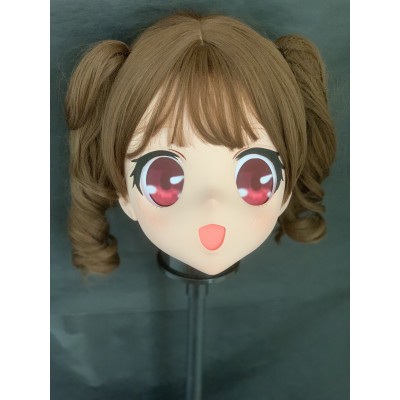 (AL023) Customize Character Female/Girl Resin Half/ Full Head With Lock Cosplay Japanese Anime Game Role Kigurumi Mask