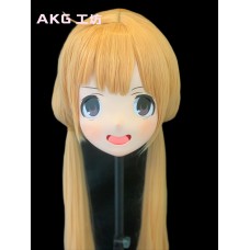 (AL019) Customize Character Female/Girl Resin Half/ Full Head With Lock Cosplay Japanese Anime Game Role Kigurumi Mask