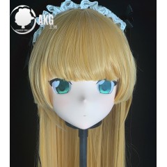 (AL59)Customize Character! Female/Girl Resin Full/Half Head With Lock Anime Cosplay Japanese Animego Kigurumi Mask