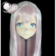 (AL50)Customize Character! Female/Girl Resin Full/Half Head With Lock Anime Cosplay Japanese Animego Kigurumi Mask
