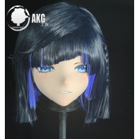 (AL56)Customize Character! Female/Girl Resin Full/Half Head With Lock Anime Cosplay Japanese Animego Kigurumi Mask